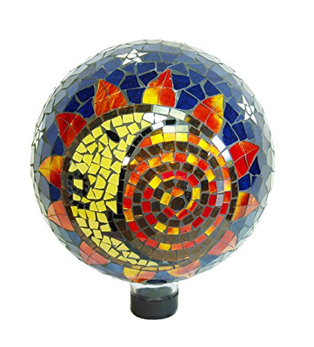Echo Valley 8199 10-inch Mosaic Glass Gazing Globe Sun-moon