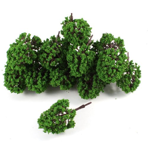Boutique 20pcs Artificial Plastic Green Leaf Model Tree SEEDS ONLY