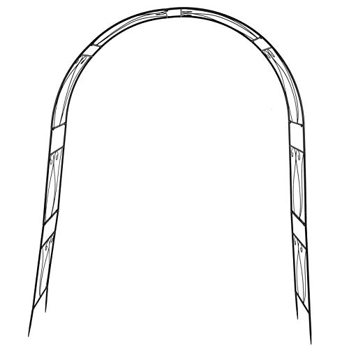 Ejoyous Garden Arch 654Wide x 892 High Decorative Wedding Arch Arbor Arbour Plant Stand with Sharp Ends for Rose Vines Plant Climbing Outdoor Garden Patio Lawn Backyard Decoration