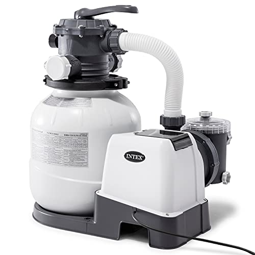 Intex 26645EG Krystal Clear Sand Filter Pump for Above Ground Pools 12inch