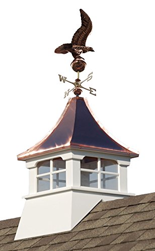 Accentua Charleston Cupola with Eagle Weathervane 24 in Square 63 in High