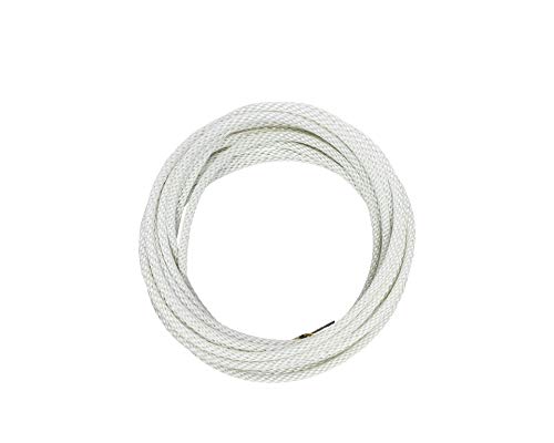 Gettysburg Flag 60 of 516 Diameter White Braided Nylon wStainless Steel Center Flagpole Halyard Marine Grade Rope UV Resistant