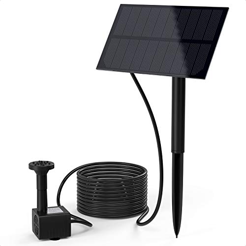 Ankway Solar Fountain Pump Kit for Outdoor Solar Water Fountain with Stake Solar Fountain Water Pump for Bird Bath Pond Pool Garden Yard