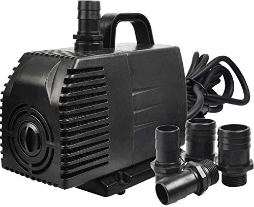 Simple Deluxe 1056 GPH Submersible Pump with 15 Cord Water Pump for Fish Tank Hydroponics Aquaponics Fountains Ponds Statuary Aquariums  Inline