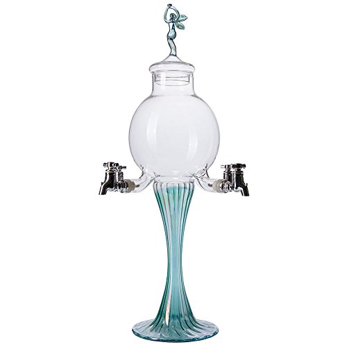 Glass Absinthe Fountain  Fontaine  Green Fairy Lid  4 Spout
