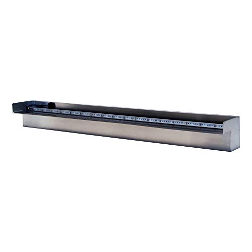 HALF OFF PONDS Steel Elegance 36 Color Changing Lighted Stainless Steel Spillway  STE36CCHOP