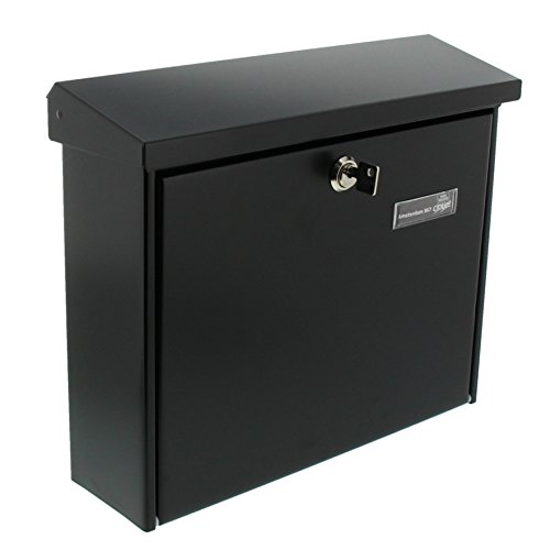 BurgWächter Amsterdam 867 S Steel Mailbox Black