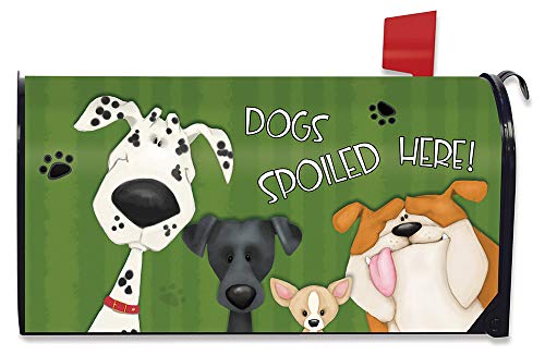Briarwood Lane Spoiled Dogs Magnetic Mailbox Cover Pets Bulldog Standard