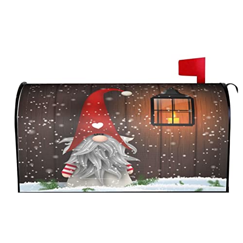 Mailbox Cover Christmas Xmas Tree Santa Snowflake Mailbox Covers Magnetic Mail Wraps Post Garden Decor 21x18 in