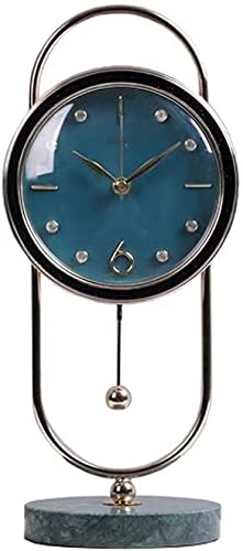 BDRKCC Table Clock Small Desk Creative Desk Home Living Room Bedroom Bedside Table Desktop Ornaments European Desk (Color  B) (Color  A)