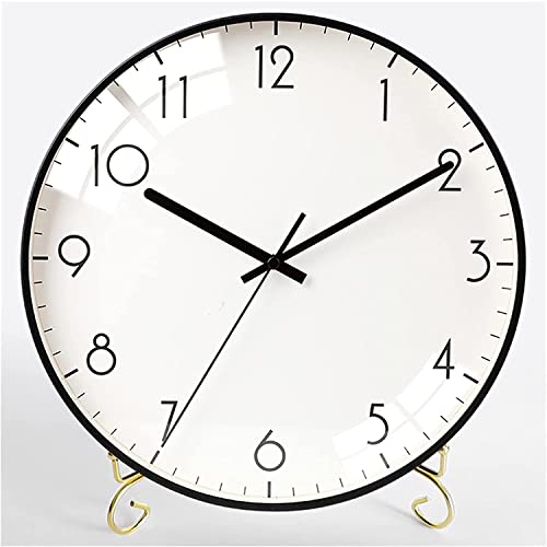 BDRKCC Table Clock Table Ornaments Personality Living Room Desk Home Desktop Display Bedroom Mute 12 Inch