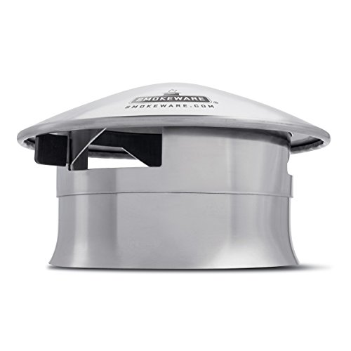 SMOKEWARE Vented Chimney Cap  Compatible with The Big Green Egg Stainless Steel Replacement Accessory
