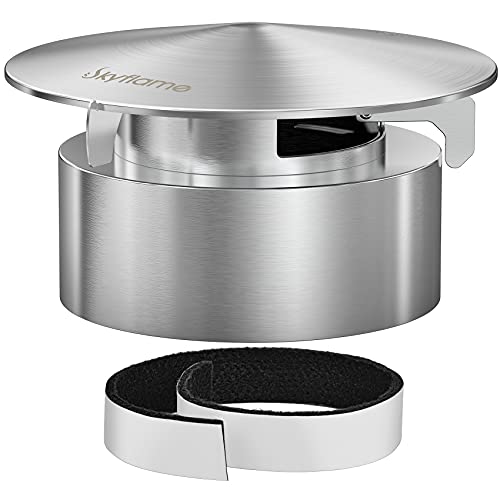 Skyflame Stainless Steel Grill Chimney Top Vent Cap Replacement for Kamado Joe Classic  Pit Boss Charcoal Grill BBQ Accessories