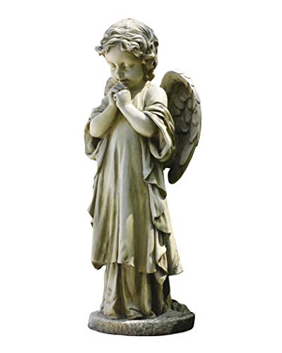 Josephs Studio by Roman  Praying Child Angel Statue 26H Garden Collection Resin and Stone Decorative Religious Gift Home Outdoor and Indoor Decor Durable Long Lasting