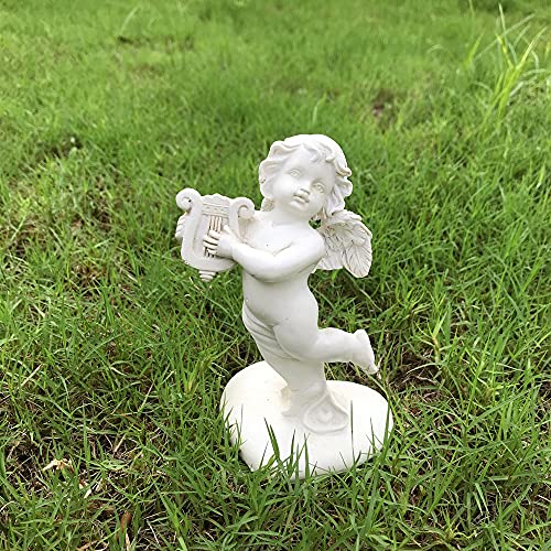 Gishima Cherubs Angels Garden Statues Figurine Adorable Wings Angel Sculpture Memorial Statue Home Garden Guardian Angels Decor