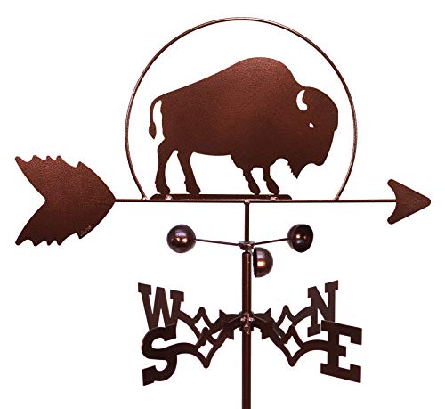 SWEN Products Bison Buffalo Weathervane (Roof Mount Included)