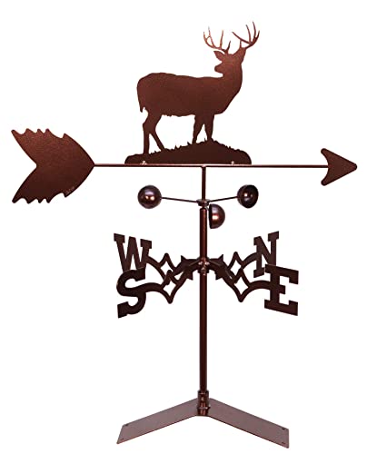 SWEN Products Deer Buck Weathervane (Roof Mount Included)