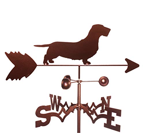 SWEN Products Hand Made Wirehaired Dachshund Dog Weathervane ~New~
