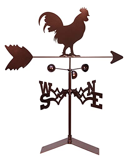 SWEN Products Rooster Chicken Weathervane (Roof Mount Included)