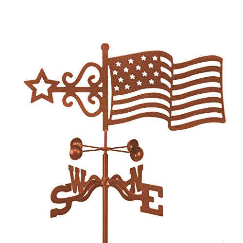 EZ Vane American Flag Weathervane Cupola Mount