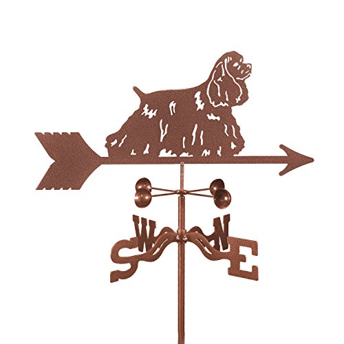 EZ Vane Cocker Spaniel Weathervane 21 Inch Wide Post Mount