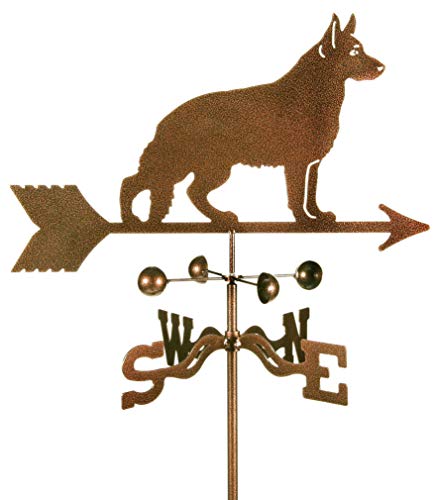 EZ Vane German Shepherd Weathervane 21 Inch Wide Cupola Mount