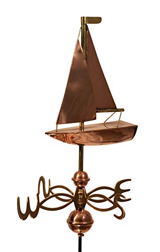 Dalvento 412C Sailboat Weathervane Copper