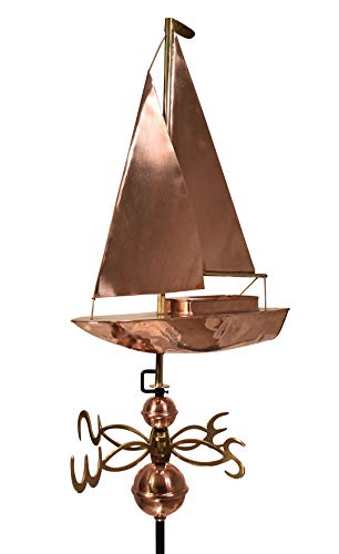 Dalvento 413C Sailboat Weathervane Copper