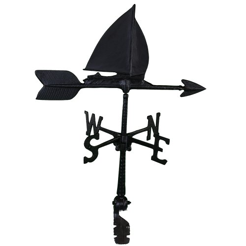 Montague Metal Products 24Inch Weathervane with Sailboat Ornament