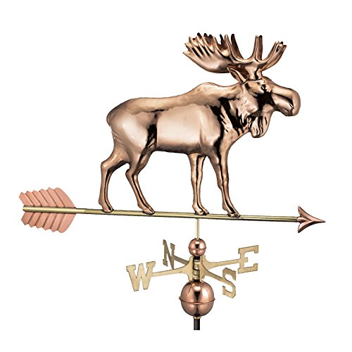 Good Directions Moose Weathervane with Arrow Pure Copper