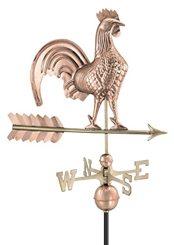 Good Directions Rooster Weathervane Pure Copper