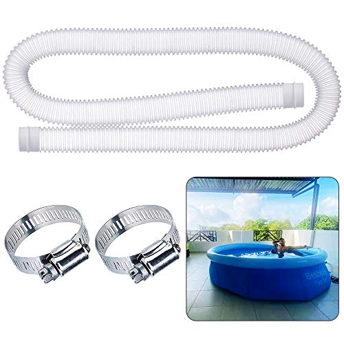 Swimming Pool Replacement Hose125 Diameter Replacement Hose for Above Ground PoolsEasy to InstallPool Filter Replacement Hose Compatible with filter Pump 330 GPH 530 GPH1000 GPH