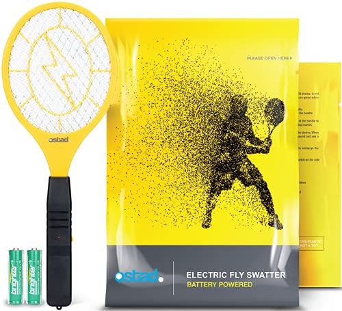 3000 Volt Electric Fly Swatter Mini Bug Zapper Outdoor  Fly Killer Indoor Electric Safe to use on Bugs Inside or Outside  Made from Durable ABS Material