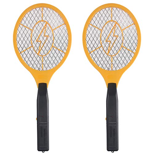 GameXcel 2 Pack Bug Zapper Electric Fly Swatter Zap Mosquito  Indoor Outdoor Zapping Racket for Pest Control  Safe to Touch with 3Layer Safety Mesh