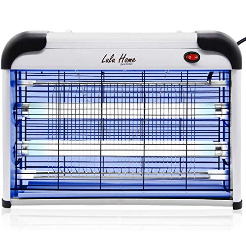 Lulu Home Electric Bug Zapper Aluminium Indoor Insect Killer for Mosquito Bug Fly with Powerful 2800V Grid 20W Bulbs