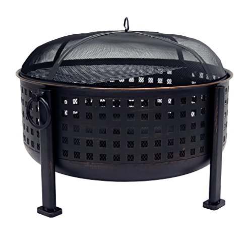 Pleasant Hearth OFW821RC Langston 12 Deep Bowl Fire Pit