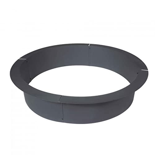 TITAN GREAT OUTDOORS 46 Diameter Steel Fire Pit Liner Ring Heavy Duty DIY InGround Outdoor Build Your Own Bonfire