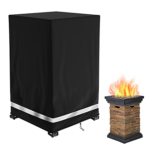 Fire Pit Cover Square Waterproof 216 L x 216 W x 354 H 600D Durable Gas Outdoor Firepit Cover Patio Fireplace Cover WindFadingDustSun Resistance