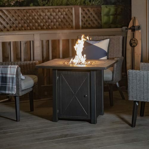 Bond 51348A Propane Pit Fire Table 30 50k BTU Brushed Bronze