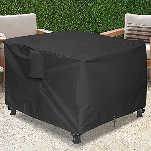 GARDRIT Fire Pit Cover Square 36x36x20inch  100 Waterproof Firepit Cover  Heavy Duty 600D Oxford Fire Table Cover All Weather Protection Outdoor Gas Propane Fire Pit Cover