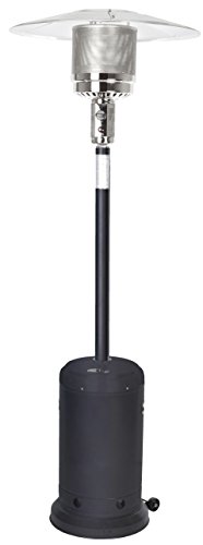 Golden Flame 46000 BTU XLSeries Black (Matte Finish) Patio Heater with Wheels (Propane)