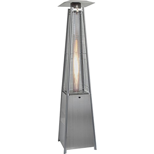 Hanover HAN102SS 7 ft Modern Pyramid Propane Patio Heater 7 Stainless Steel