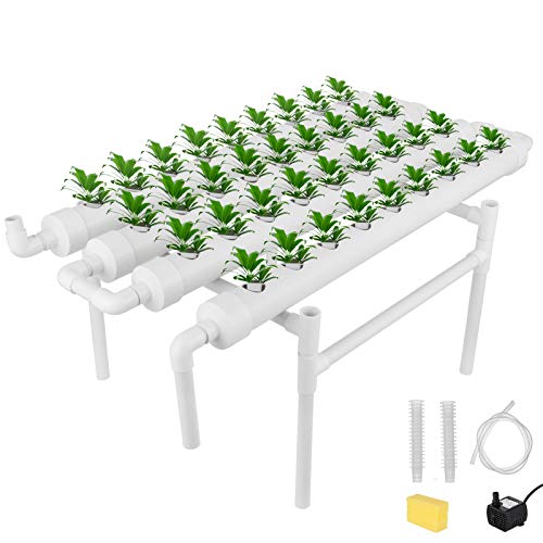 DreamJoy Hydroponic Grow Kit 36 Sites 4 Pipes Hydroponic Planting Equipment Ebb and Flow Deep Water Culture Balcony Garden System Vegetable Tool Grow Kit