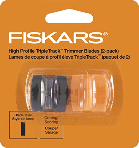 Fiskars 01001555J TripleTrack High Profile Replacement Blades CutScore Style I 15x15x1 Inch Black and Orange