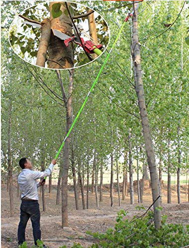 26 Feet Tree Pole Pruner 8Poles Saw Trimmer Shear Cutter Fiskers Pruning Coconut Branch