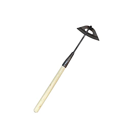 AllSteel Hardened Hollow HoeWeed Hoe Garden Hula Hoe Weed Puller Garden ToolHand Shovel Weed Puller Accessories for Backyard Weeding Loosening PlantingHoe Garden Tool Traditional Steel (C)