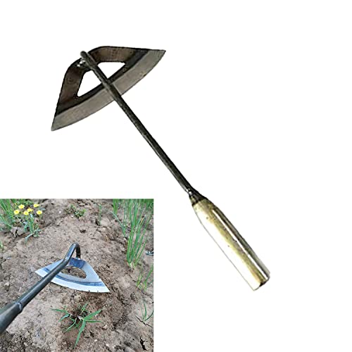 Gardening Tools Hollow Hoe AllSteel Hardened Hollow Hoe Sharp Durable Garden Weeding Tools Hoe Garden Tool Hand Shovel Weed Puller for Backyard Loosening Farm Planting Weeding (For Hand Holding)