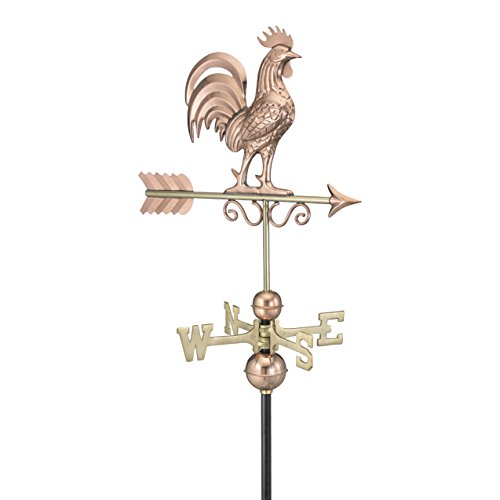 Good Directions 1975p Bantam Rooster Weathervane Polished Copper