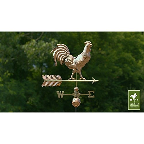 Good Directions Smithsonian Rooster Weathervane Polished Copper - 953p hj7-545mki94 G1496297