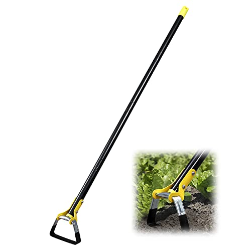 BsBsBest Loop Hoe Garden Tool Scuffle Hoe with 90 Inch Adjustable Long Hand Oscillating Hoe Grate for Weeds in BackyardVegetable Garden